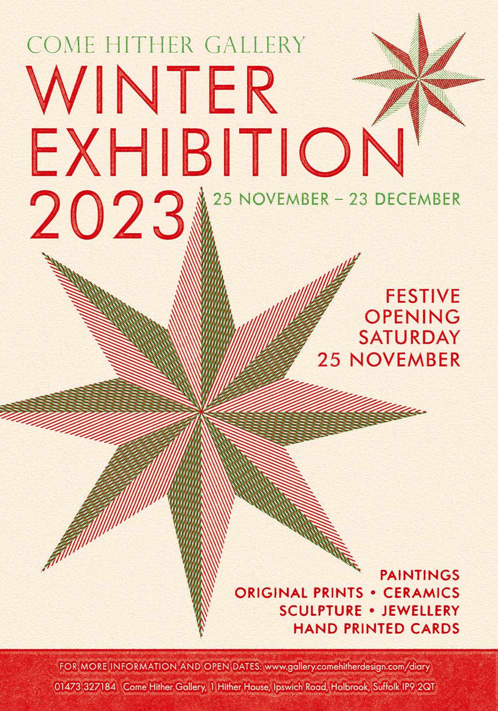 Winter exhibition 2023 poster